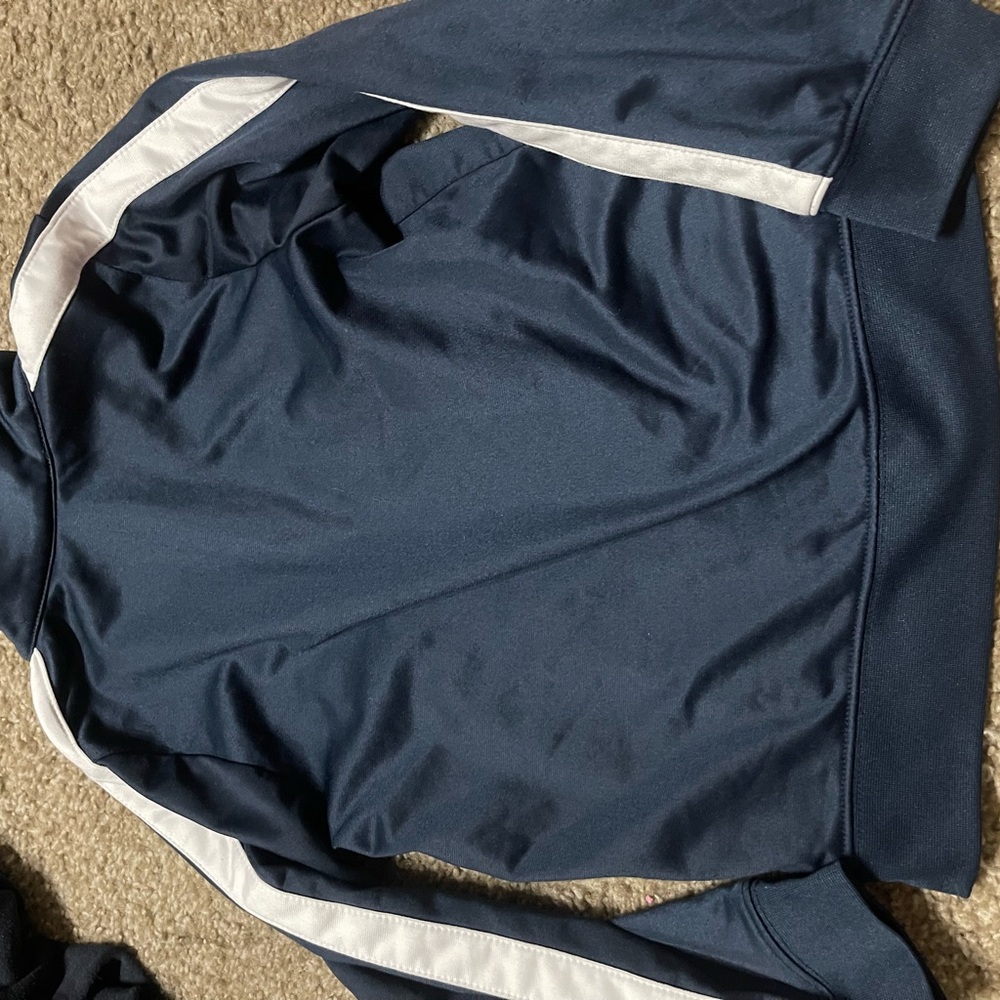 Nike Navy and White Track Jacket - Picture 4 of 4